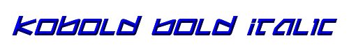 Kobold Bold Italic 