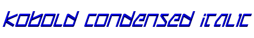 Kobold Condensed Italic 