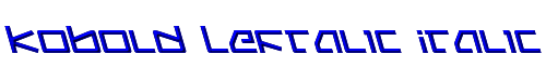 Kobold Leftalic Italic 