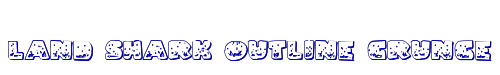 Land Shark Outline Grunge 