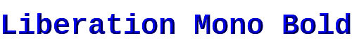 Liberation Mono Bold 