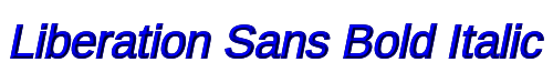 Liberation Sans Bold Italic 