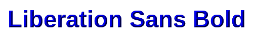Liberation Sans Bold 