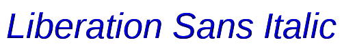 Liberation Sans Italic 