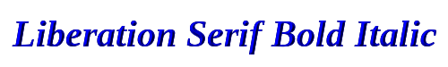 Liberation Serif Bold Italic 