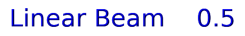 Linear Beam    0.5 