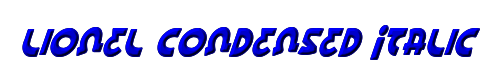 Lionel Condensed Italic 