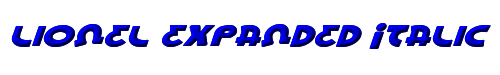 Lionel Expanded Italic 