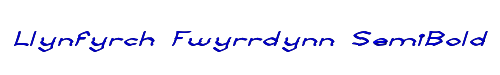 Llynfyrch Fwyrrdynn SemiBold 