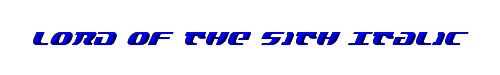 Lord of the Sith Italic 