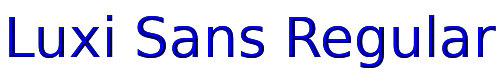 Click to use Luxi Sans Regular Luxi Sans Regular