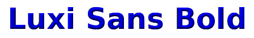 Luxi Sans Bold 