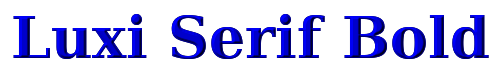 Luxi Serif Bold 