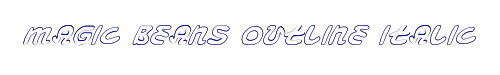 Magic Beans Outline Italic 