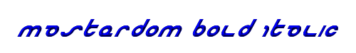 Masterdom Bold Italic 