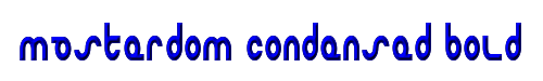 Masterdom Condensed Bold 
