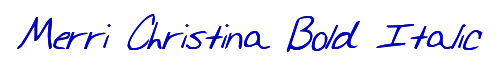 Merri Christina Bold Italic 