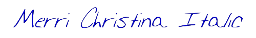 Merri Christina Italic 