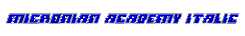 Micronian Academy Italic 