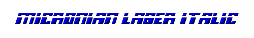 Micronian Laser Italic 