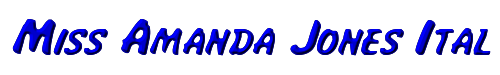 Miss Amanda Jones Ital 