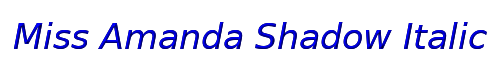 Miss Amanda Shadow Italic 