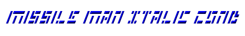 Missile Man Italic Cond 