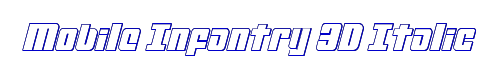 Mobile Infantry 3D Italic 