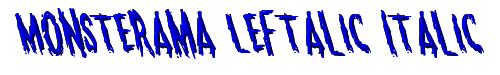 Monsterama Leftalic Italic 