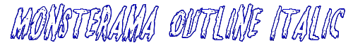 Monsterama Outline Italic 