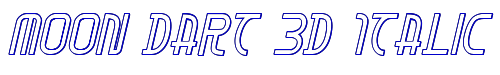 Moon Dart 3D Italic 