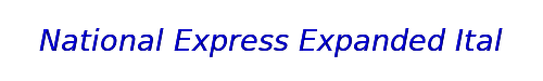 National Express Expanded Italic 