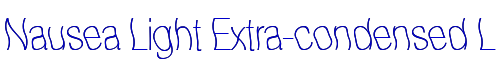 Nausea Light Extra-condensed Light 