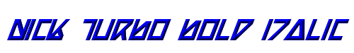 Nick Turbo Bold Italic 