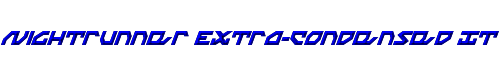 Nightrunner Extra-Condensed Italic 