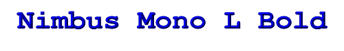 Nimbus Mono L Bold 