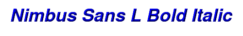 Nimbus Sans L Bold Italic 