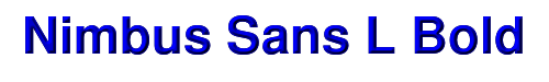 Nimbus Sans L Bold 