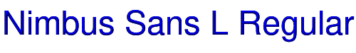 Nimbus Sans L Regular 