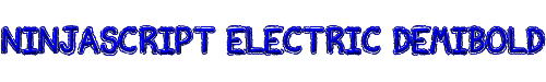 Ninjascript Electric DemiBold 