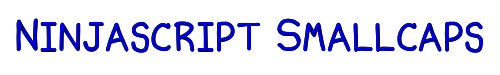 Ninjascript Smallcaps 