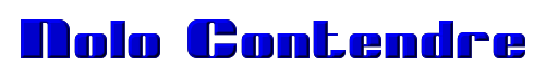 Nolo Contendre 