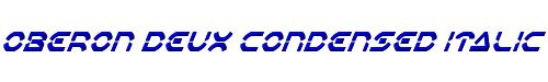 Oberon Deux Condensed Italic 