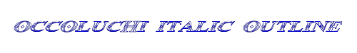 Click to use Occoluchi Italic Outline Occoluchi Italic Outline