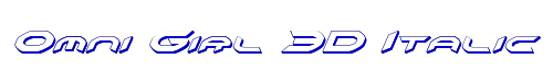 Omni Girl 3D Italic 