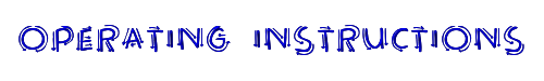 Operating instructions 