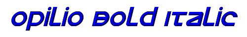 Opilio Bold Italic 