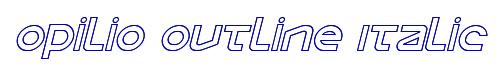 Opilio Outline Italic 