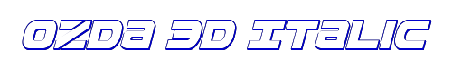 Ozda 3D Italic 