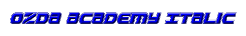 Ozda Academy Italic 